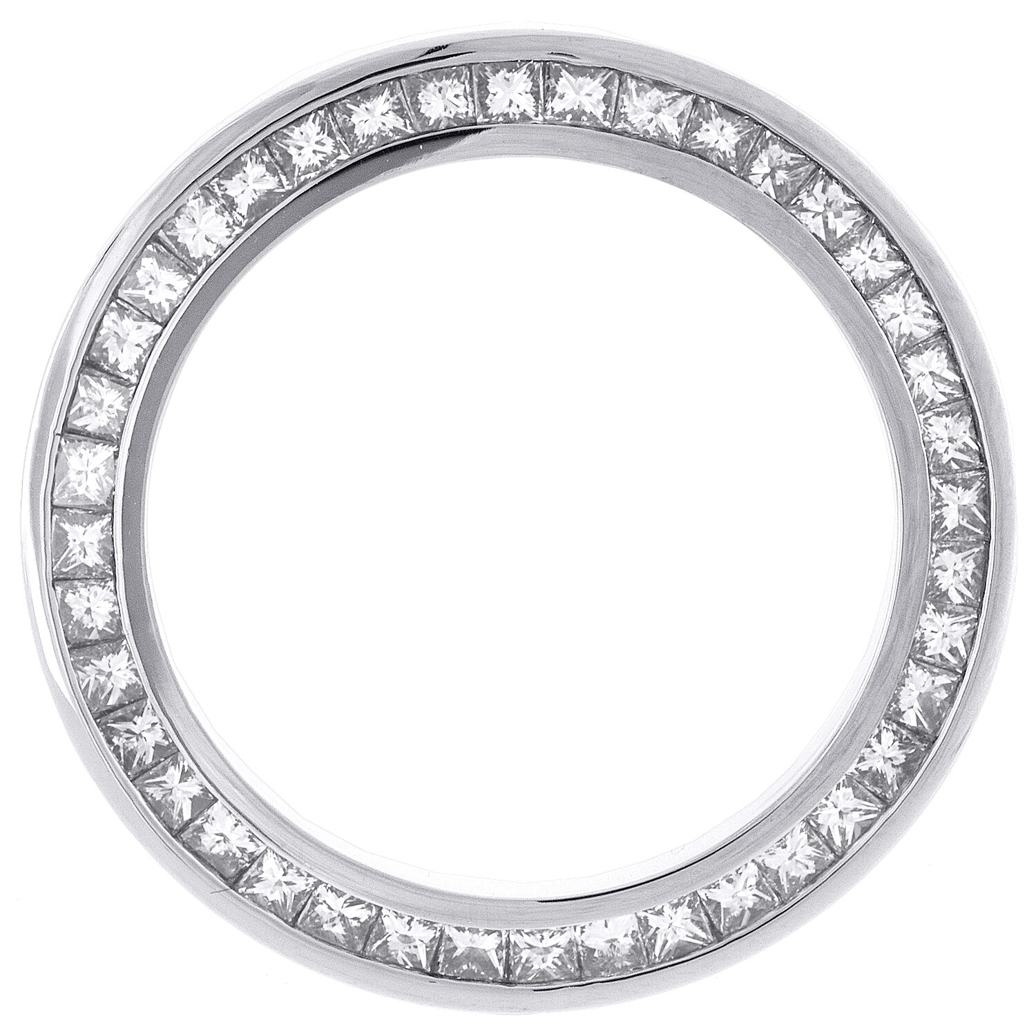 Rolex DateJust Custom Princess Cut Diamond Bezel to Fit ONLY 26mm Watches 2 CT.