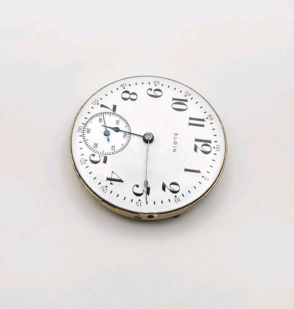 1894 Elgin Model 2 Grade 118 11J 6s Pocket Watch Movement For Parts Or Repair