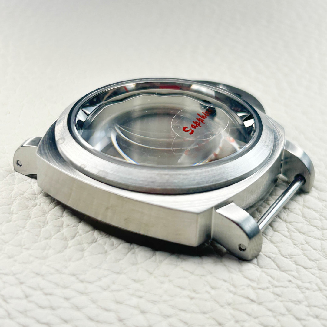 Silver 40mm For NH35 NH36 4R35 Movement Watch Case Sapphire Glass 28.5mm Dial