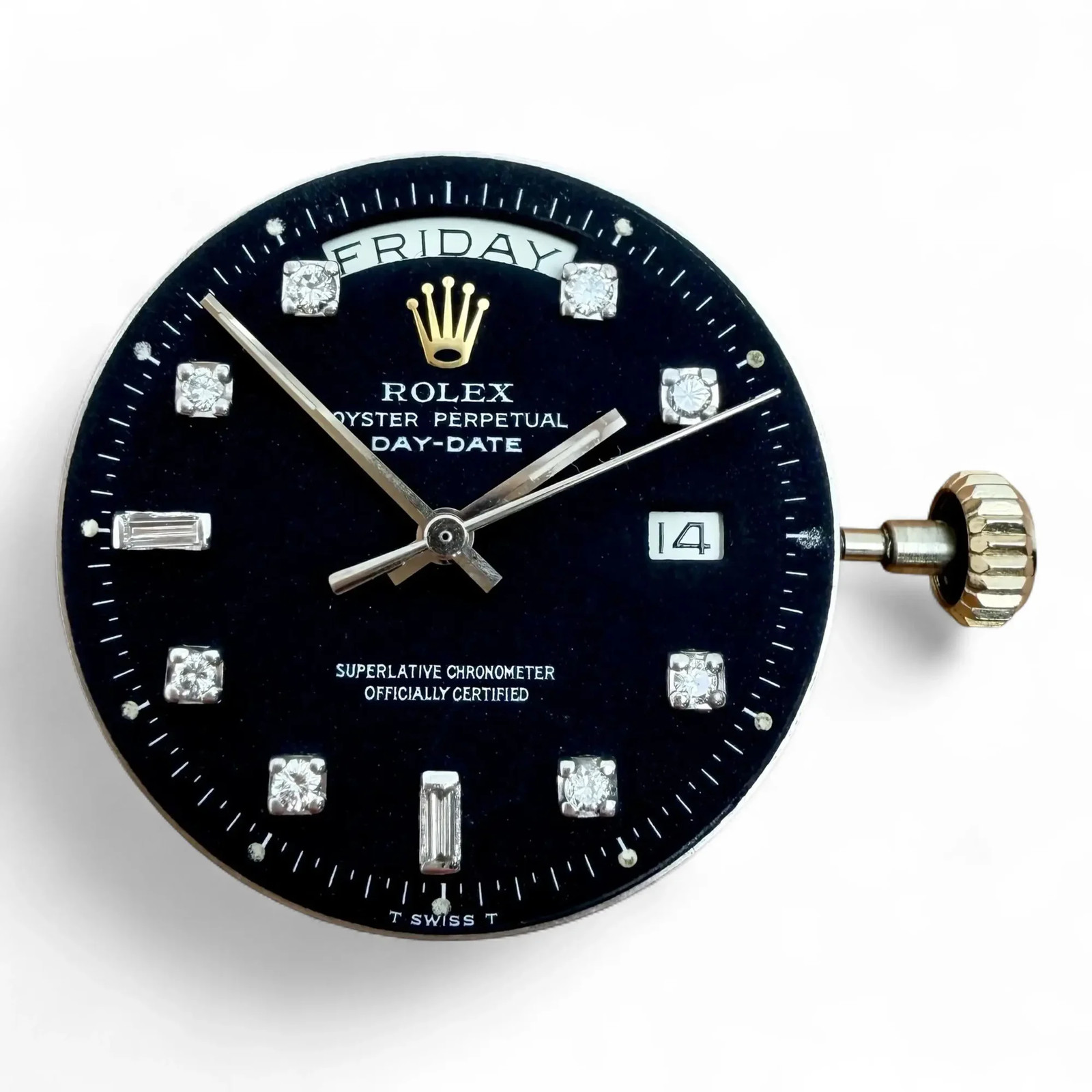 Rolex Day Date caliber 1556 Movement Authentic Custom Dial