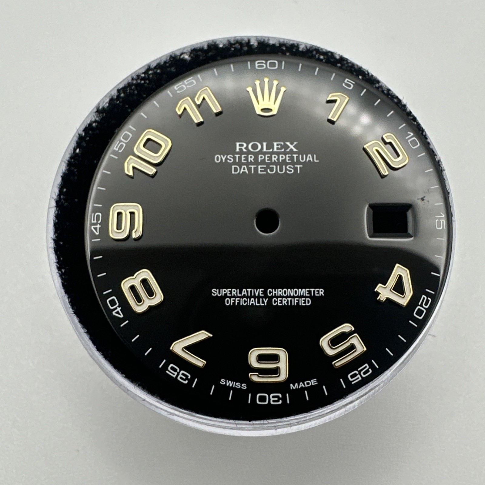 Rolex DateJust II 41mm Black Gold Arabic Dial For Model 116333 & 116303 MINT