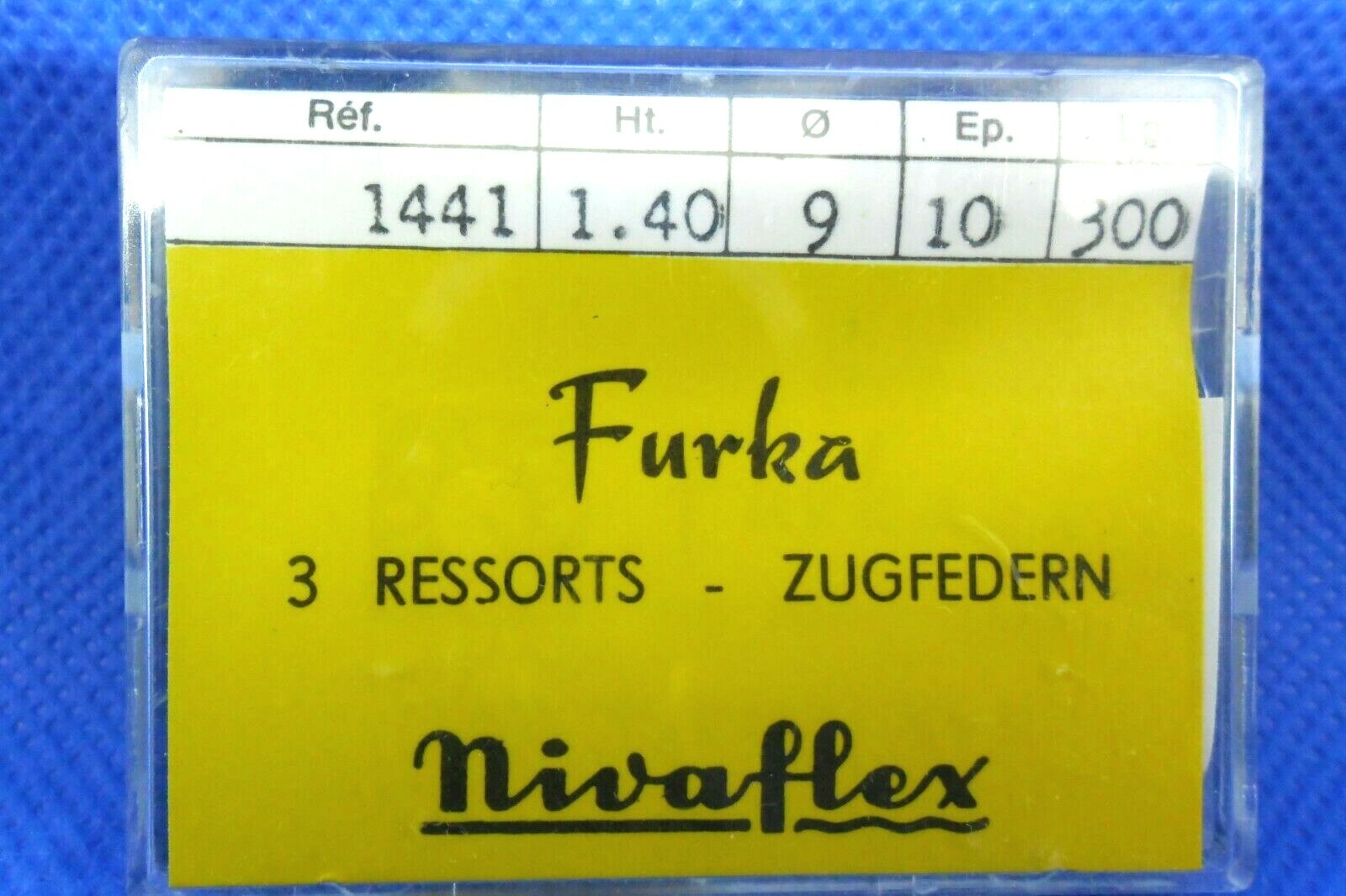 Spring Barillet Mainspring Winding Spring FURKA 1441 NIVAFLEX 1.40X9X10X300 WATCH