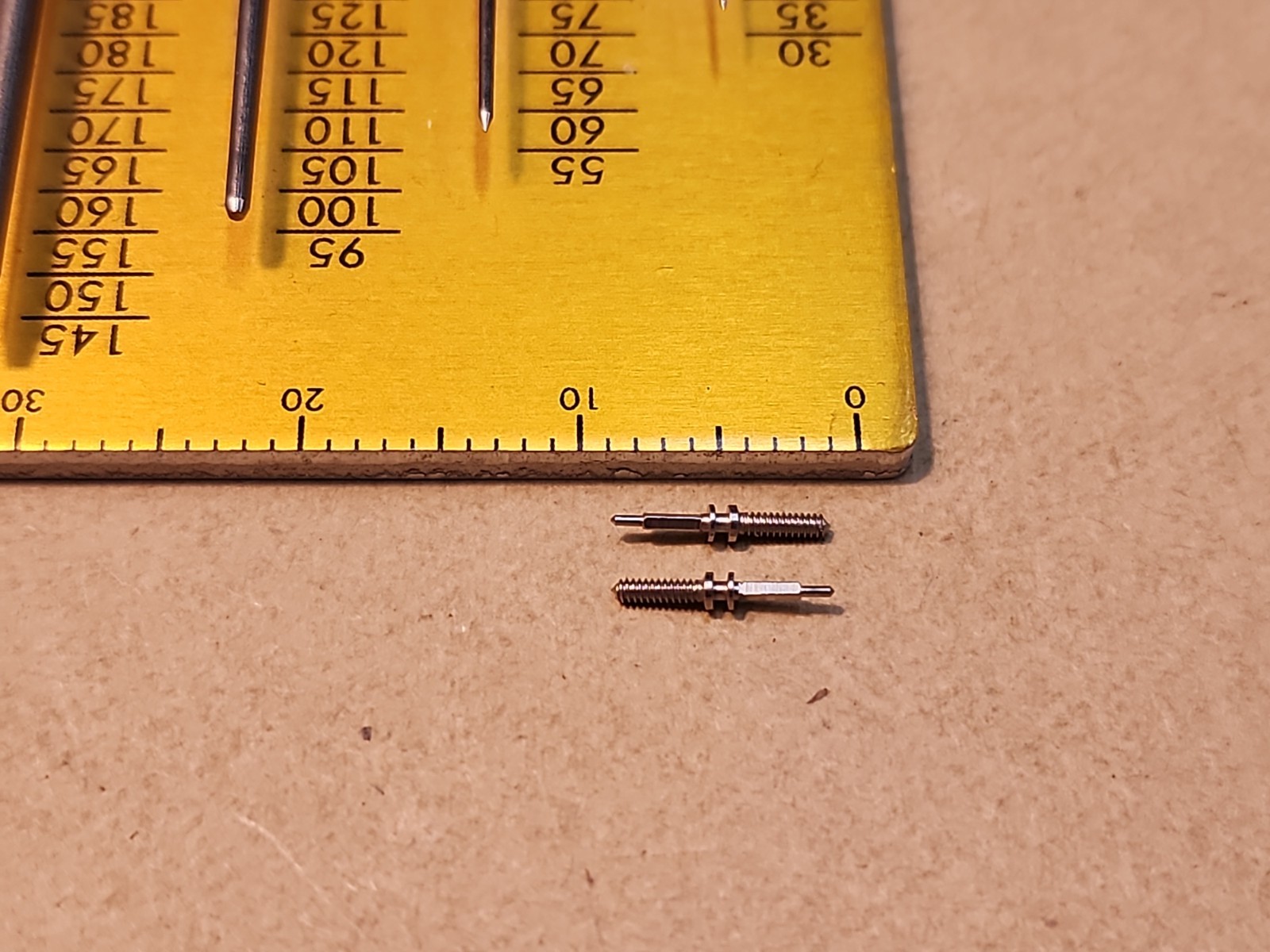 Lot Of 2 NOS Bulova 5 AB Tap 10 Winding Stems Setting Stems Parts Spares