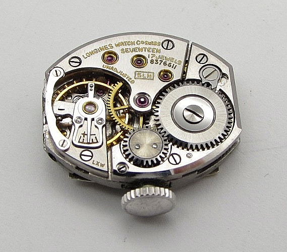 Longines 5LN Movement w/ Dial & Crown – Balance Ticks – For Restoration