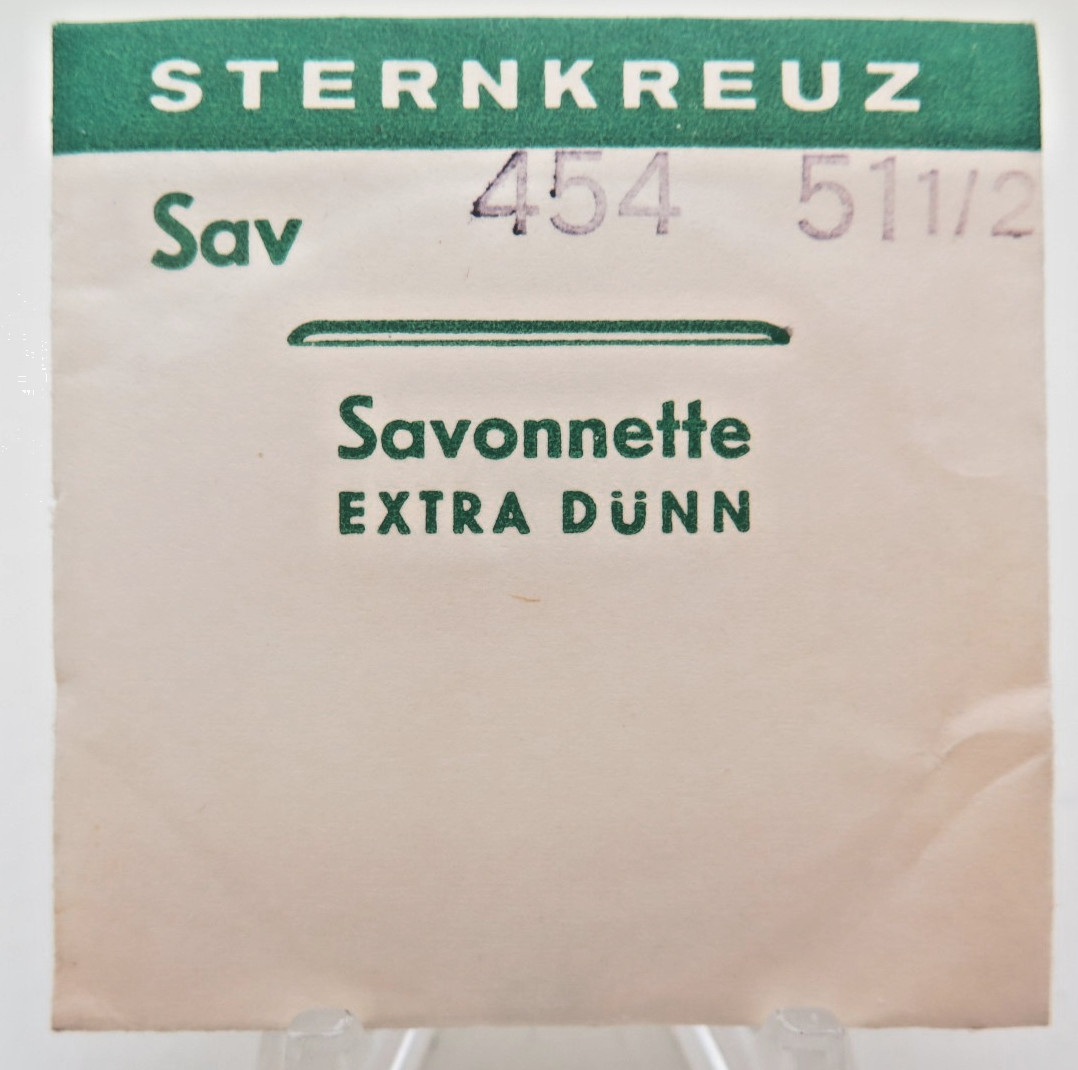Sternkreuz 51 1/2 Savonnette 45.4 mm Acrylic Hunting Case Pocket Watch Crystal