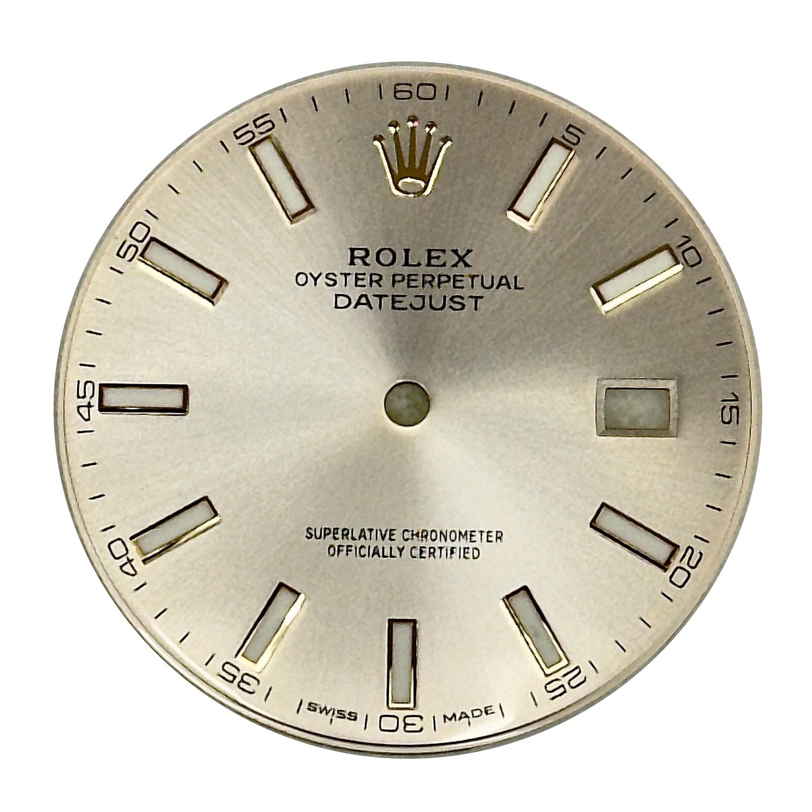 ROLEX ORIGINAL DIAL DATE-JUST SUNDUST ROSE-PINK GOLD CROWN FOR MODEL# 126300