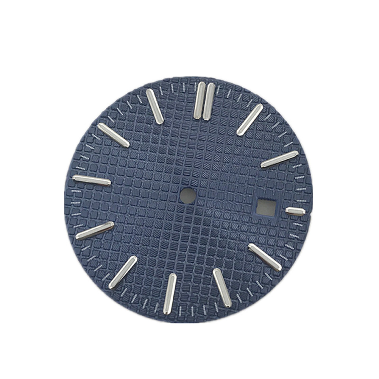 Blue Single Date @3 Watch Movement Dial Plate Replace For DG2813 C