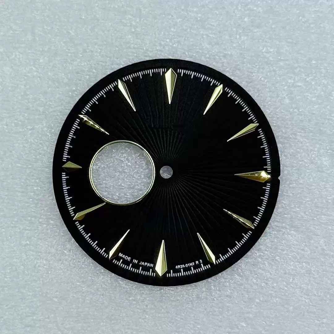 35mm Skeleton Watch Dial Open Heart Radiating Pattern Fit Auto Mod