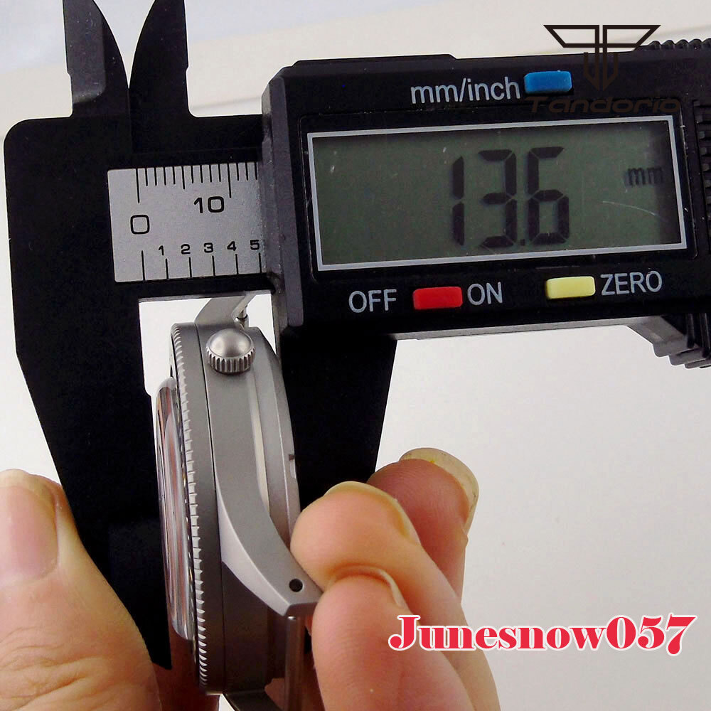 Stainless Steel Brushed 40MM Watch Case Super Lume Bezel Fit NH35A NH36A ETA2824
