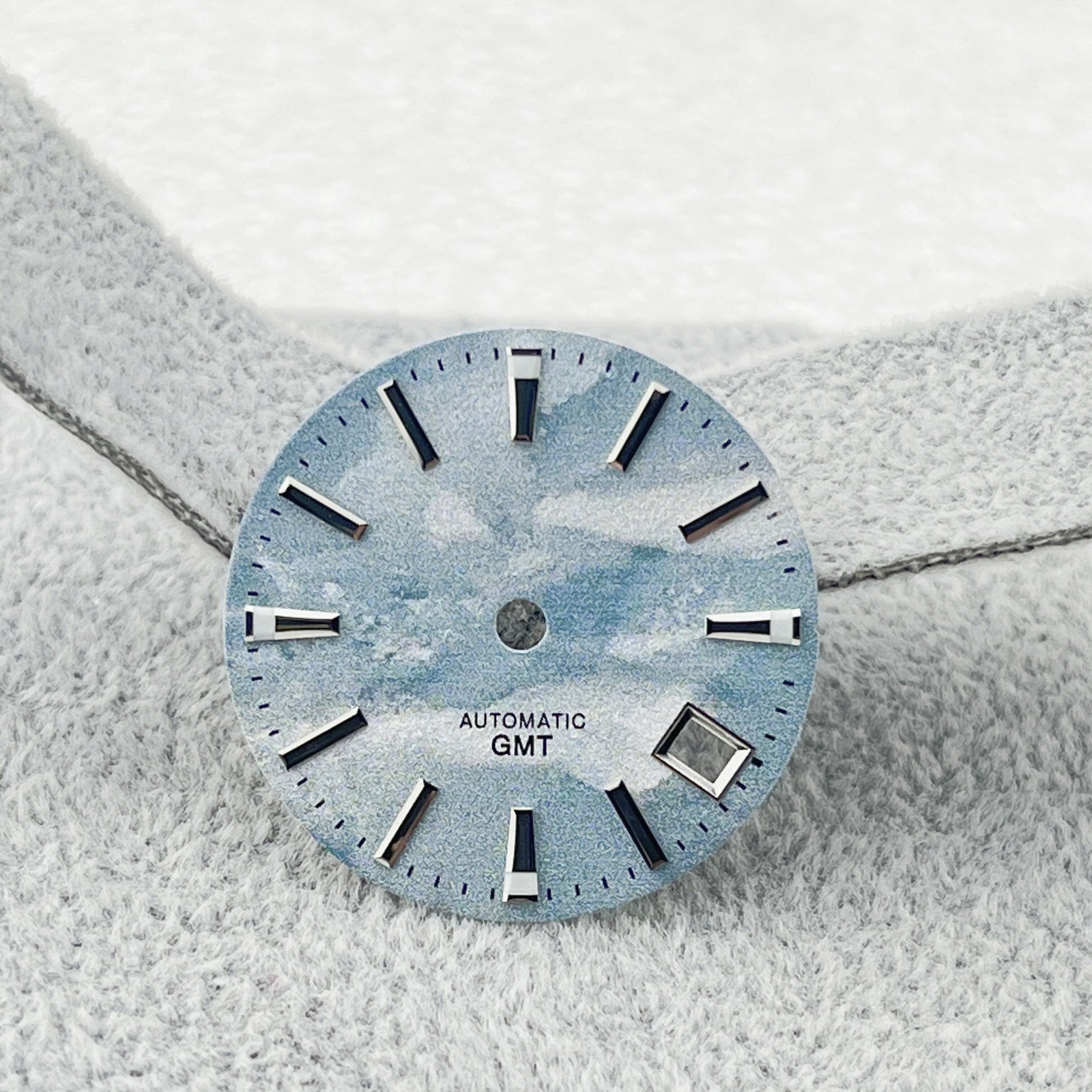 28.5mm Sky Blue Watch Dial Lume Watch Accessories for NH34/NH35 Movement