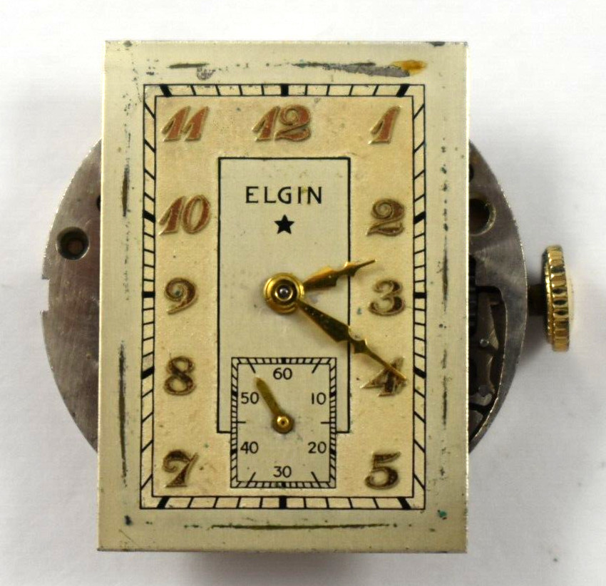 Vintage Elgin Manual Wind 8/0s 15J Wrist Watch Movement lot.qg