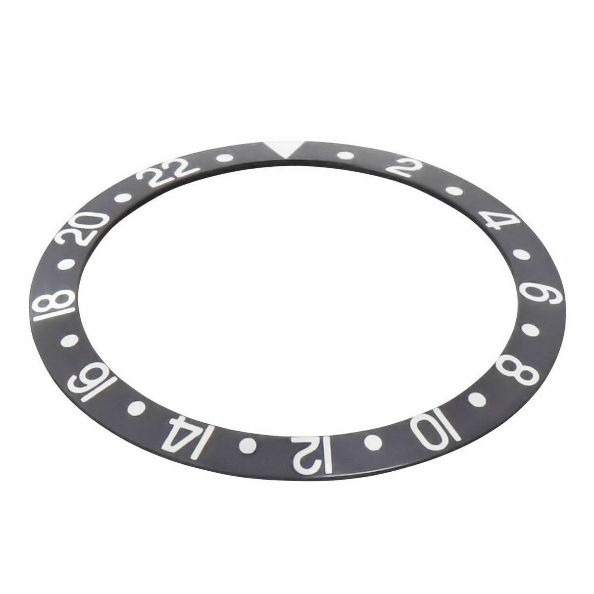 37.70×30.70mm Gray Silver Aluminum Replacement Bezel Insert Diver Watch