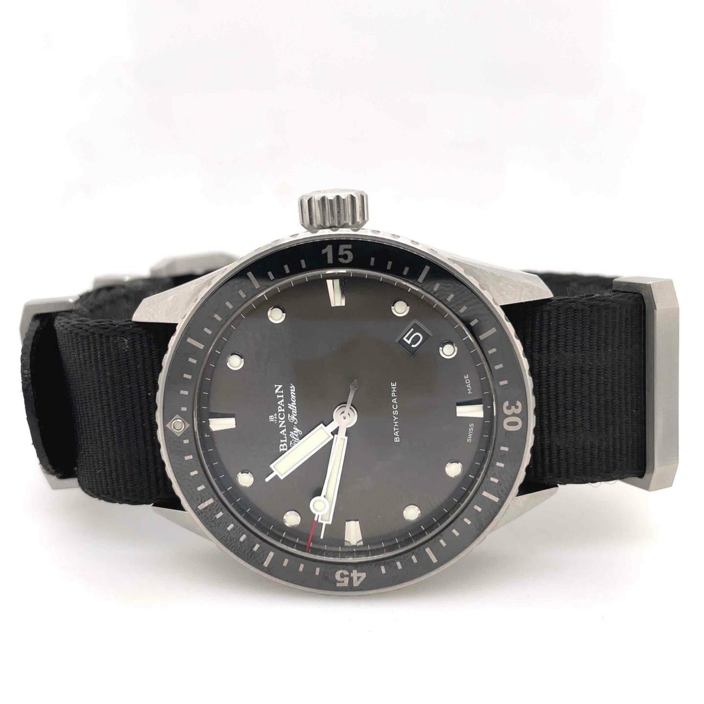Blancpain Fifty Fathoms Bathyscaphe Meteor 43 mm Grey Dial Men’s 5000-1110-NABA