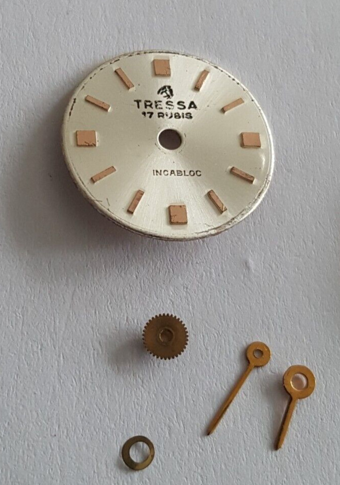 Tressa (FEF Caliber 6650) Wind-up Movement HWH 1.05mm + Dial + Hands