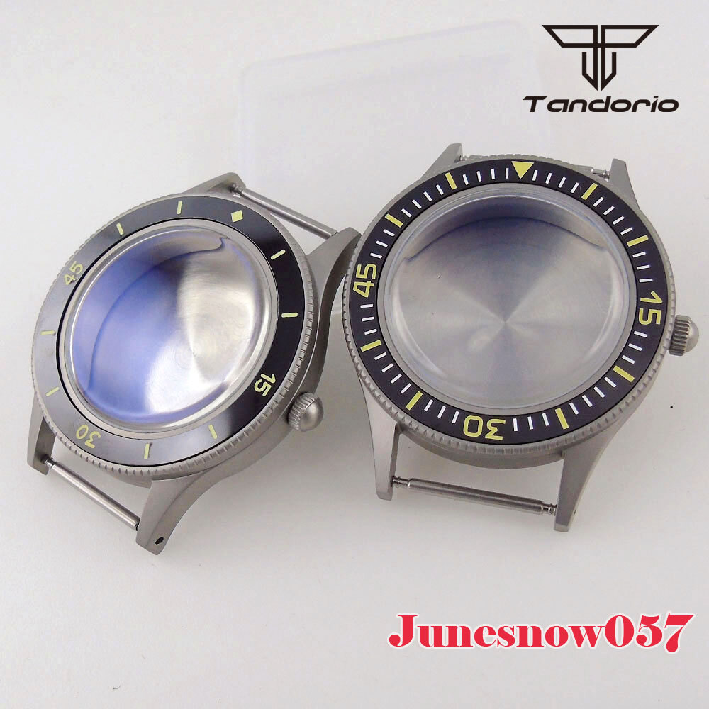 Stainless Steel Brushed 40MM Watch Case Super Lume Bezel Fit NH35A NH36A ETA2824