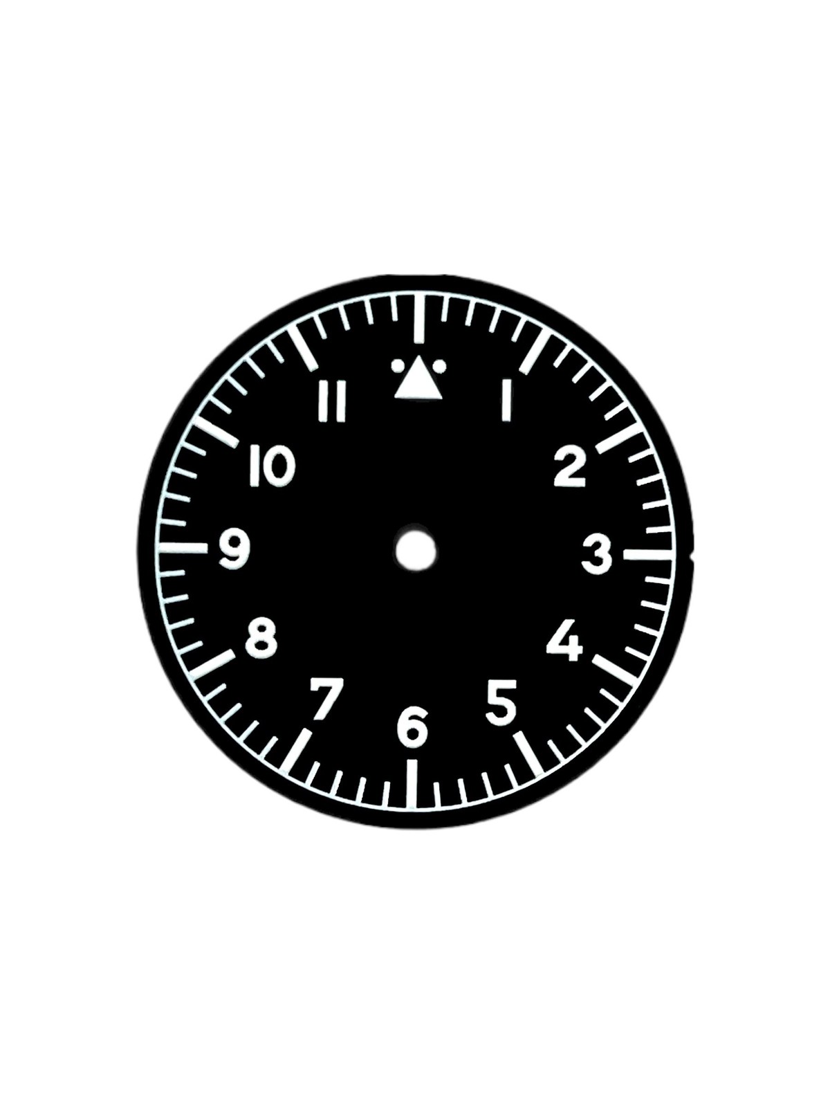 Black Pilot Watch Dial – 28.5mm – CT874