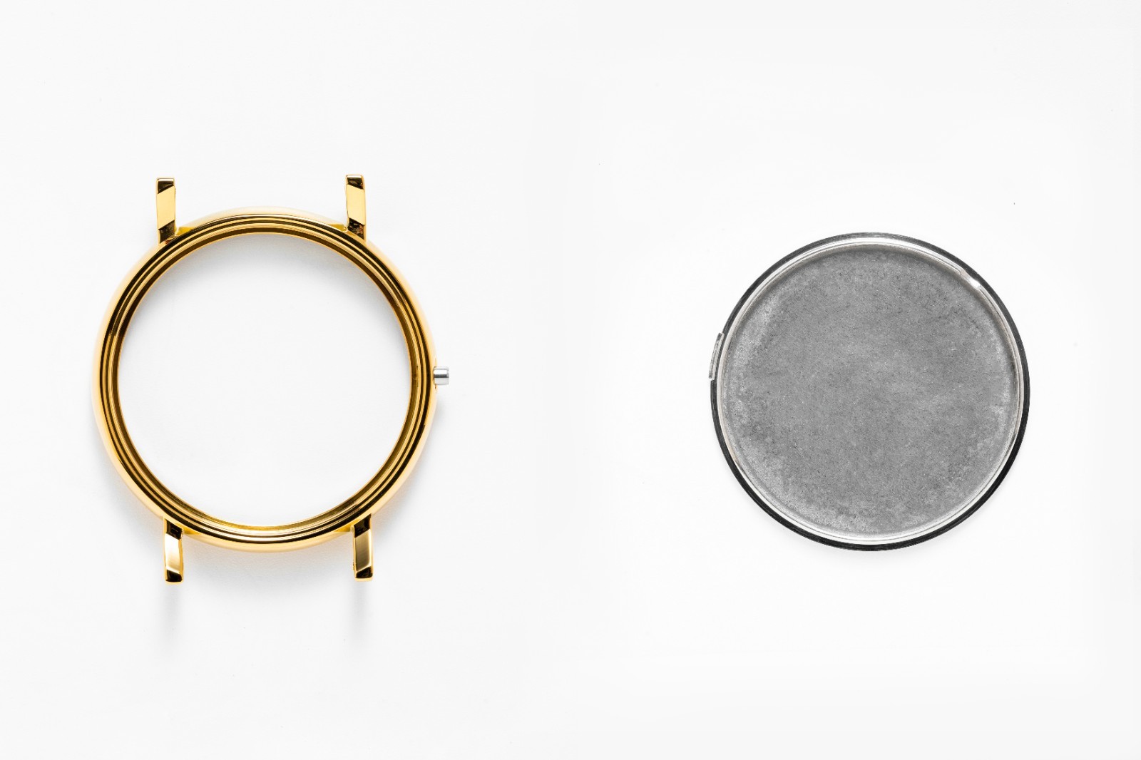 37mm GLASS waterproof ring Gold Watch Case for GL22 Movement