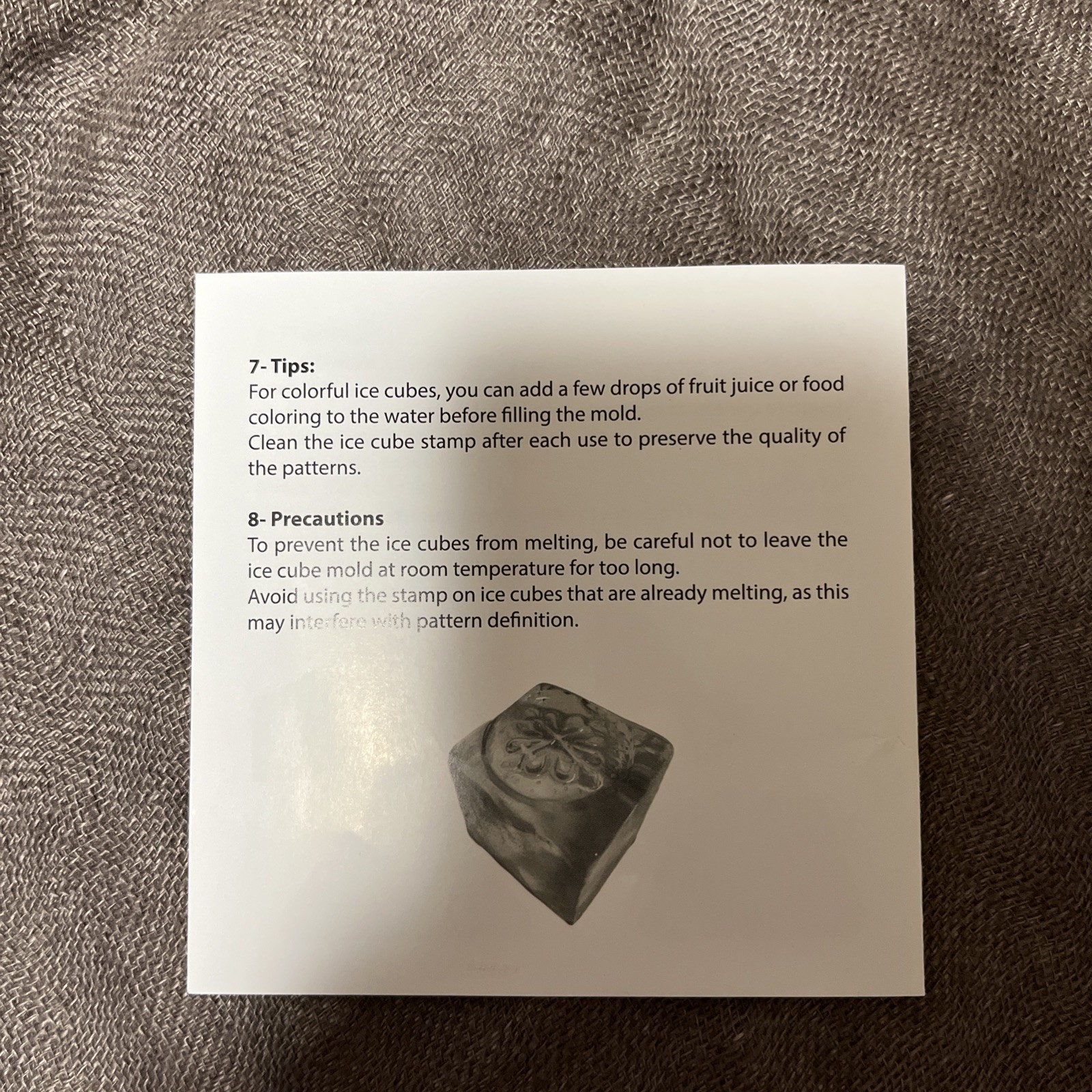 Patek Philippe Ice Cube Stamp Document Stamp Special gift for VIP customers