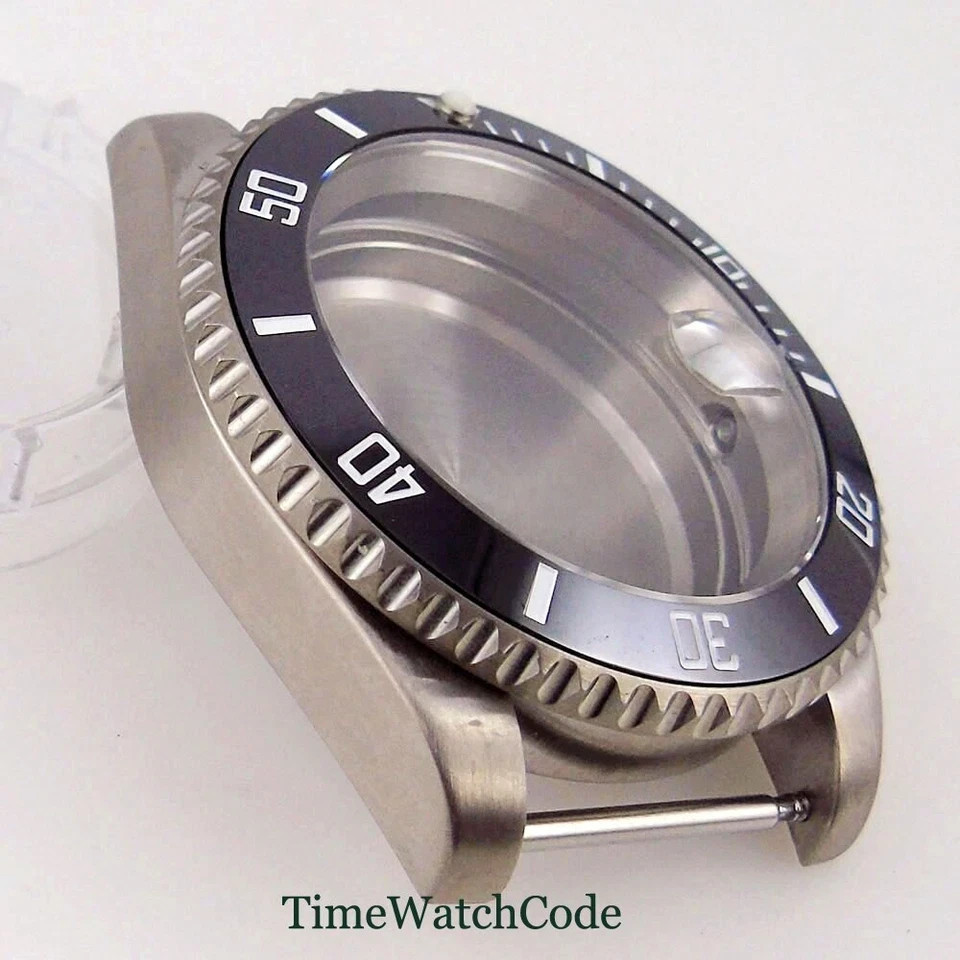 Titanium Watch Case 40mm 200m Waterproof Fit NH35 NH36 ETA2824 PT5000 Movement