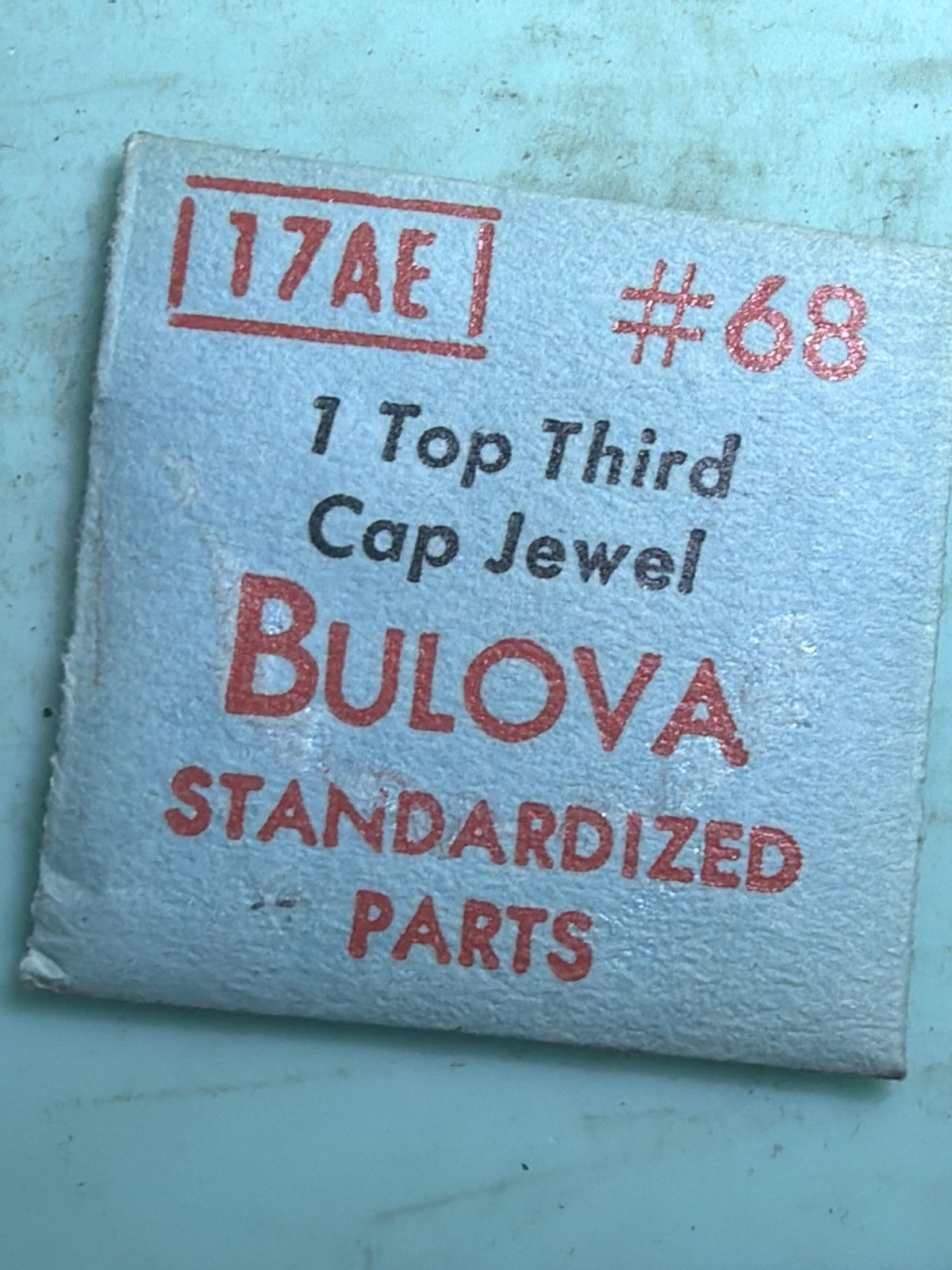 Bulova #68 – Top Third Cap Jewel – NOS – Various Calibers