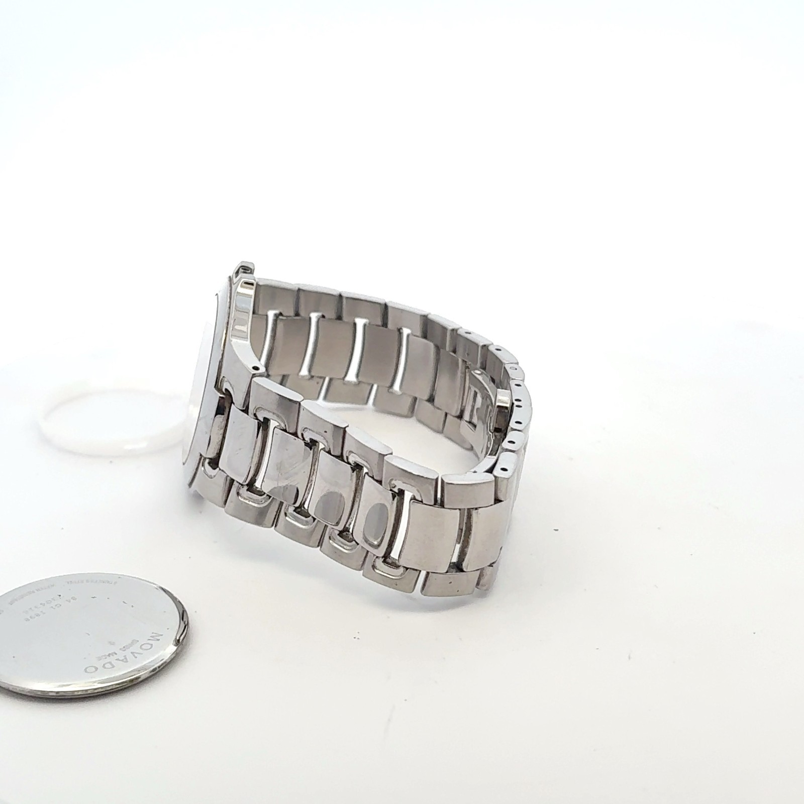 Movado Museum 84.G1.1898 Stainless Watch Band Case Parts and Movement Spacer