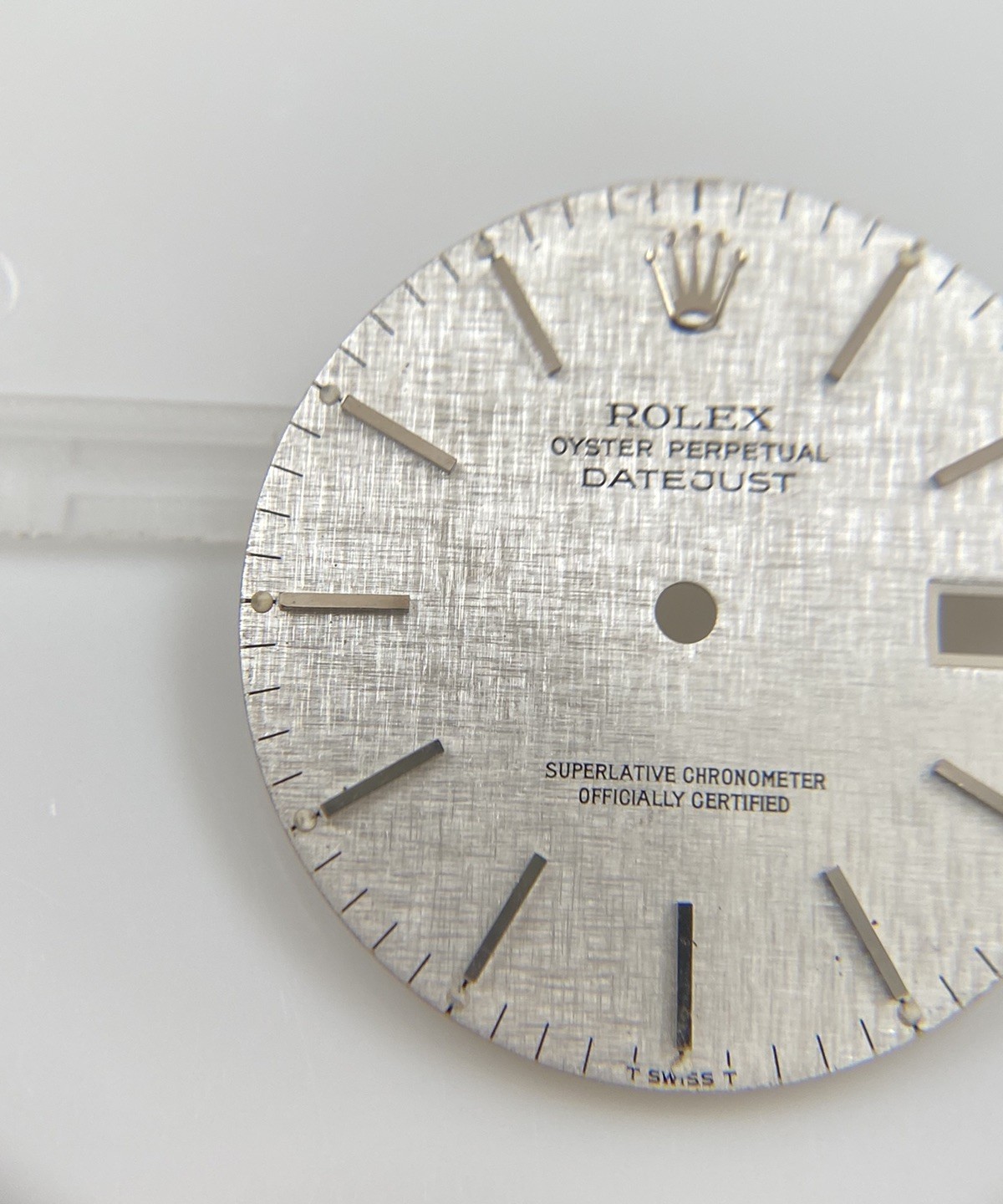 Original Rolex 36mm Datejust 16014 16220 16234 Cal. 3035 Silver Linen Dial