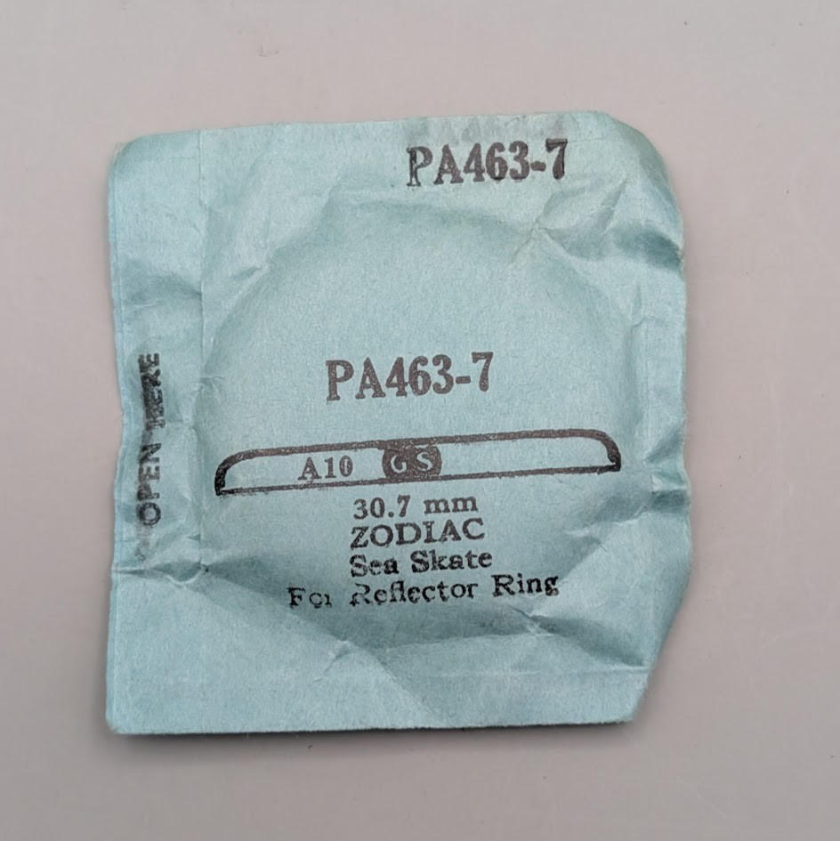 NOS GS PA463-7 Zodiac Sea Skate Watch Crystal 30.7mm Reflector Ring