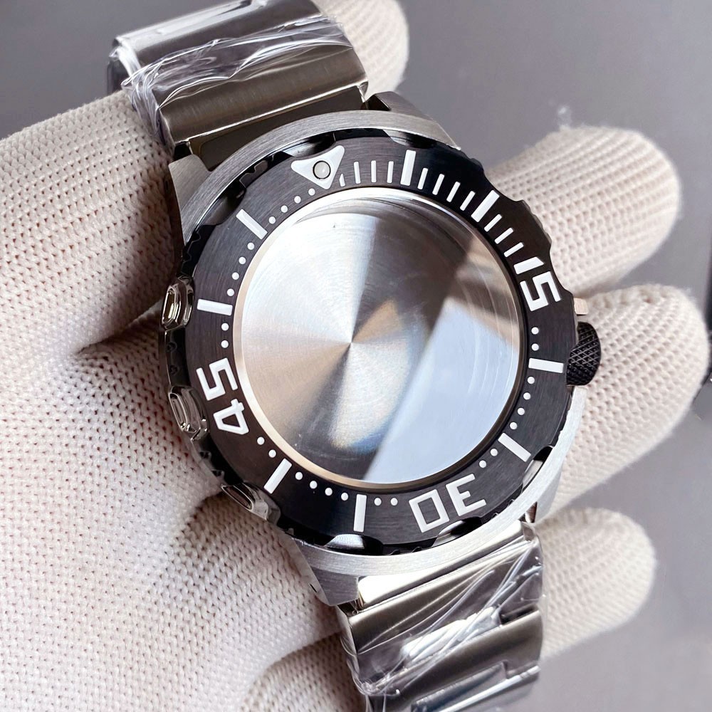 42mm AR Sapphire Crystal Monster Watch Case for NH34 NH35A NH36/ETA2824 Movement