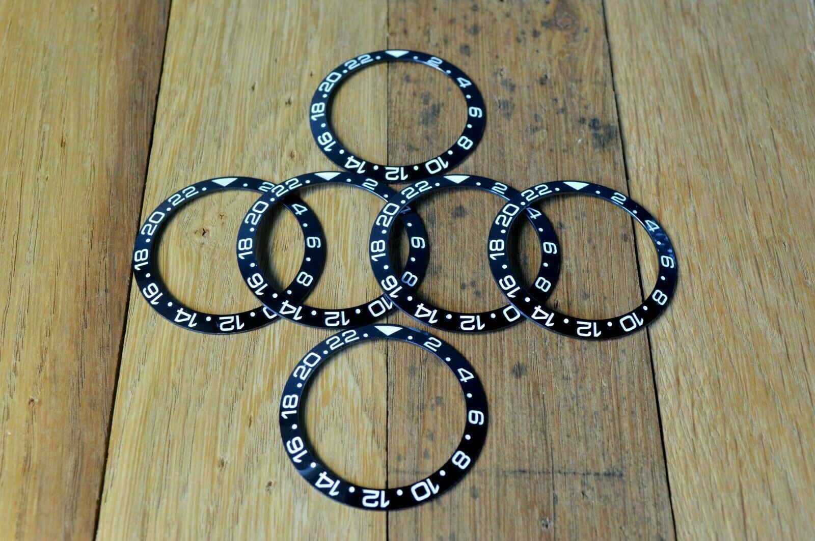 New Bezel Ceramic Insert For Rolex GMT MASTER II 16700 16710 16760 Enrgaved