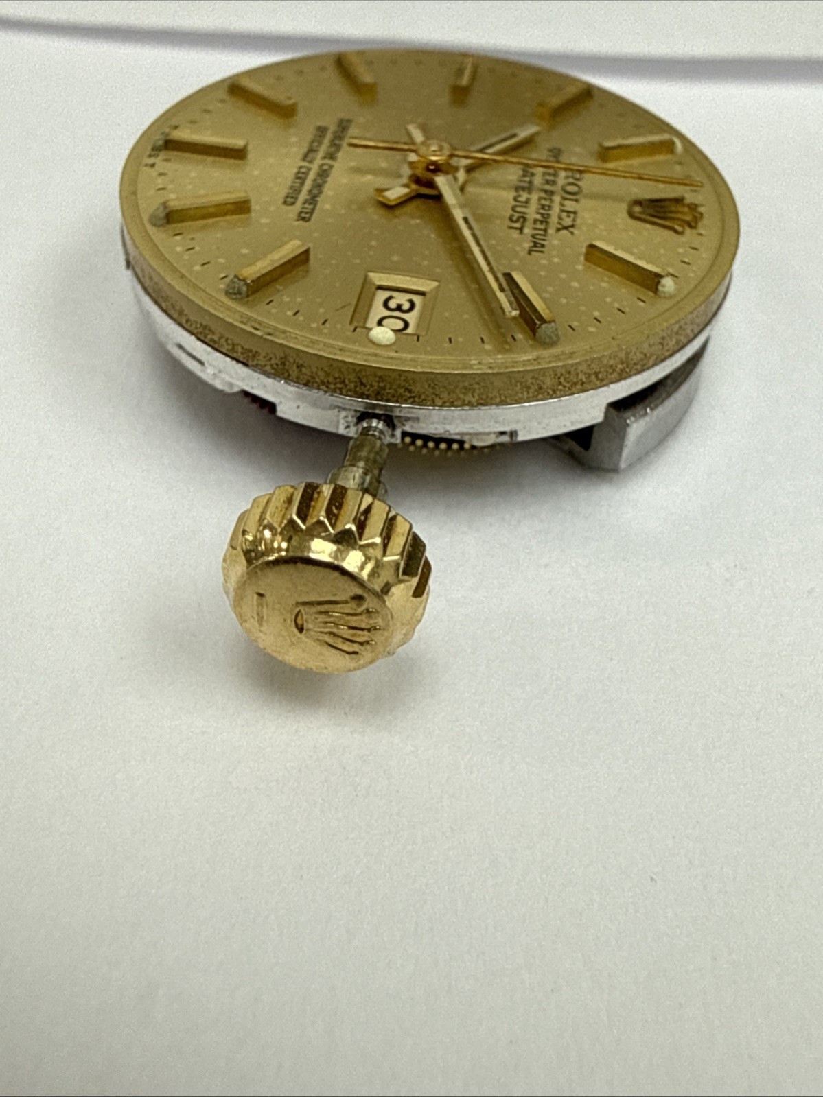 GENUINE Rolex 2030 Complete Movement With Dial, Hands And Crown Perfect Cond