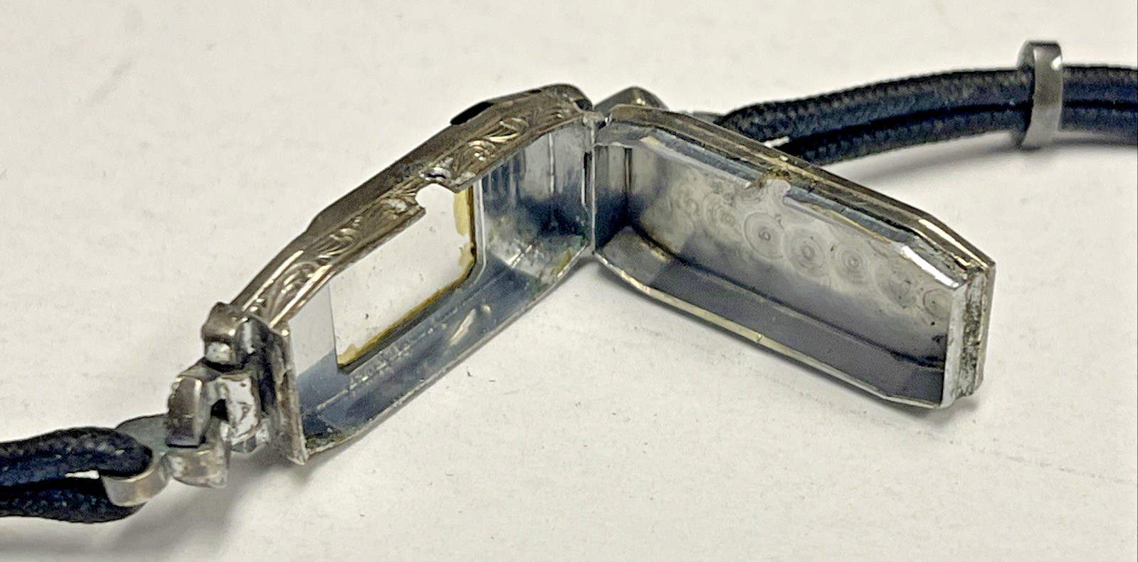 Vintage Suizo 935 Silver Hallmark Ladies Wrist Watch Art Deco 1920s Not Working
