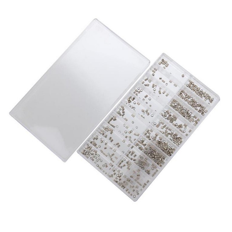 500Pack 1.5-2.52mm Watch Case Crown Tube Pipe Waterproof Crown Assortment Parts