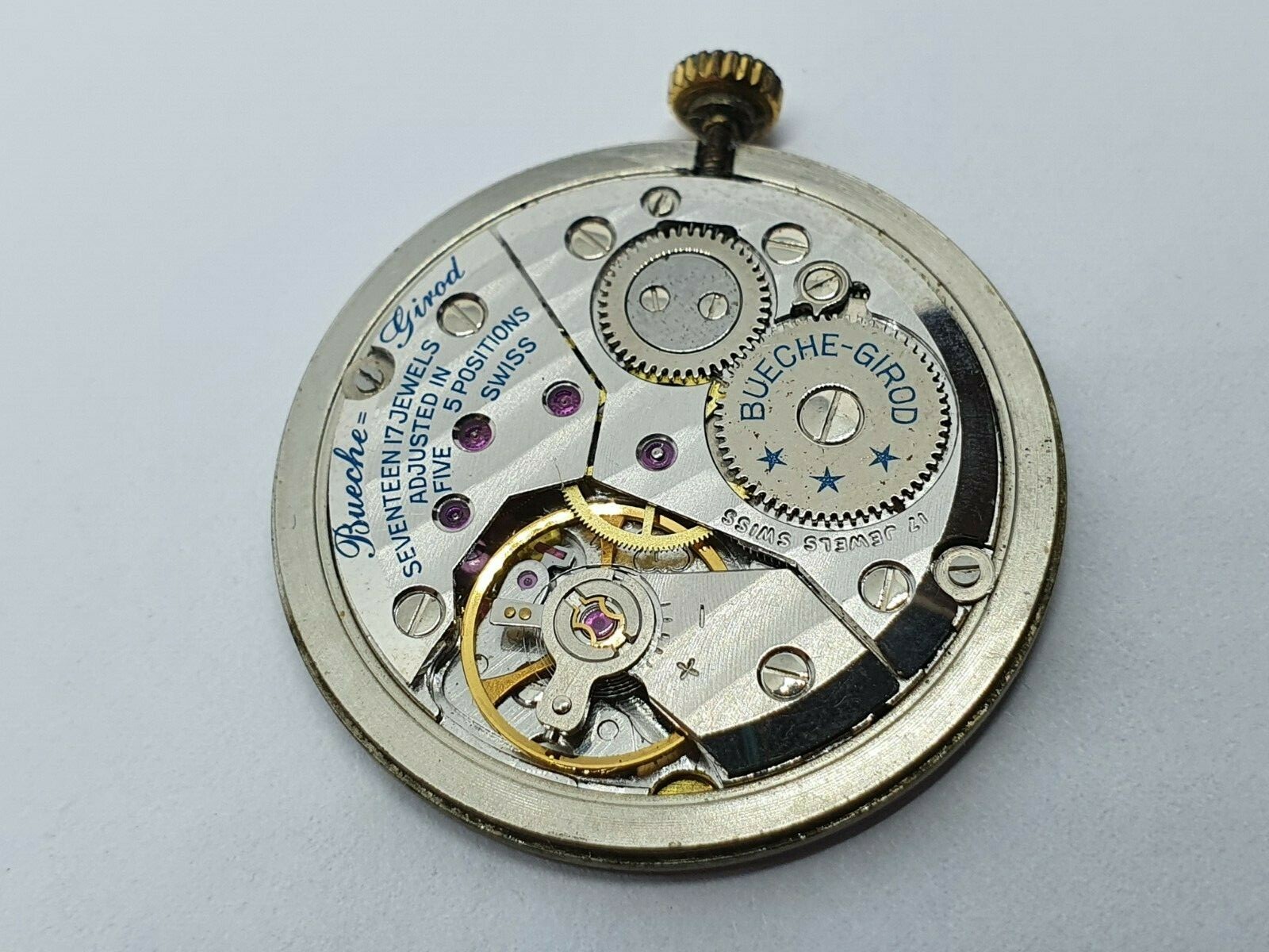 Bueche Girod watch movement cal peseux 7001