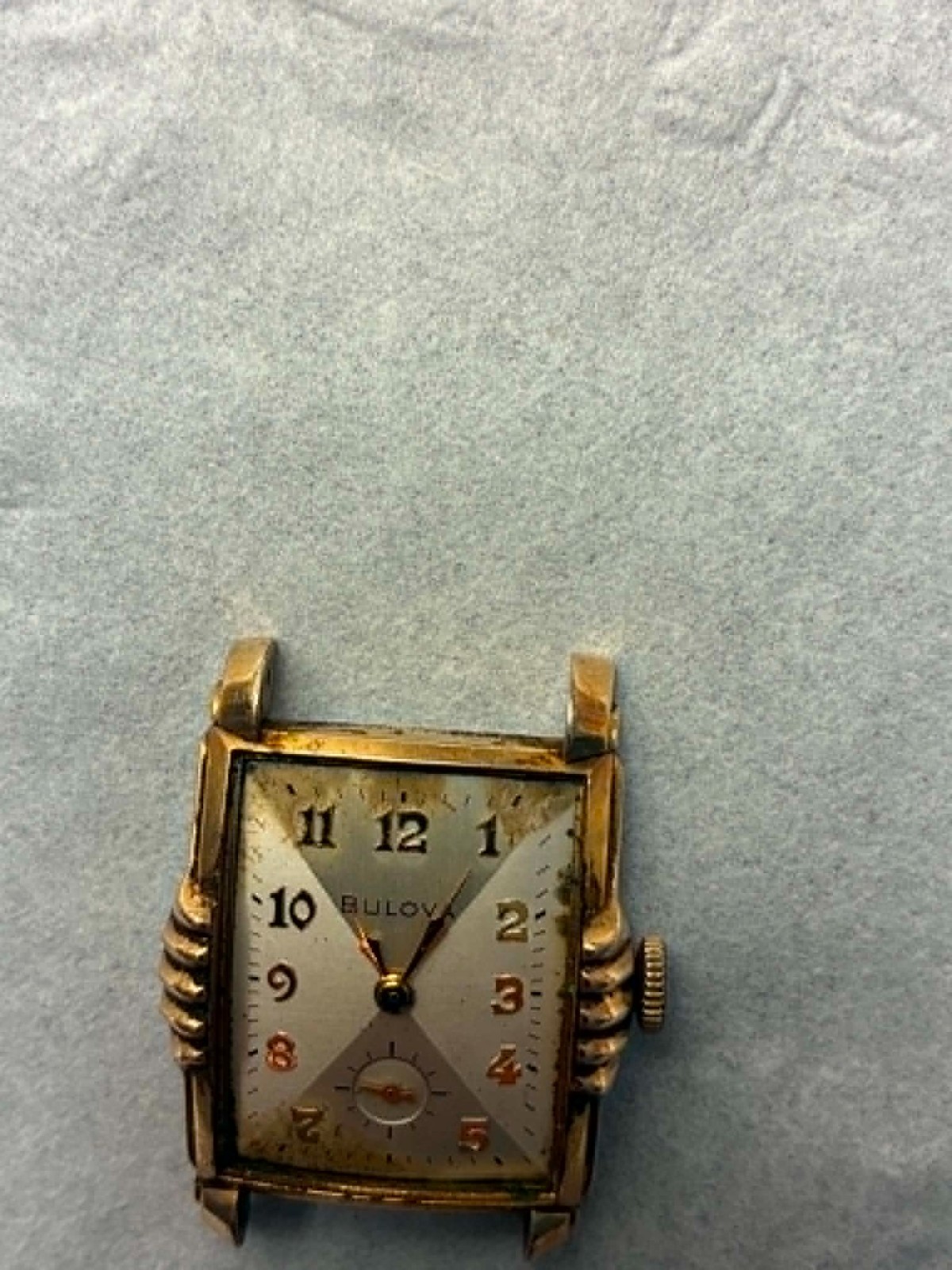 Vintage 1952 Bulova President Watch L2 – FOR PARTS OR REPAIR – Signed Crown