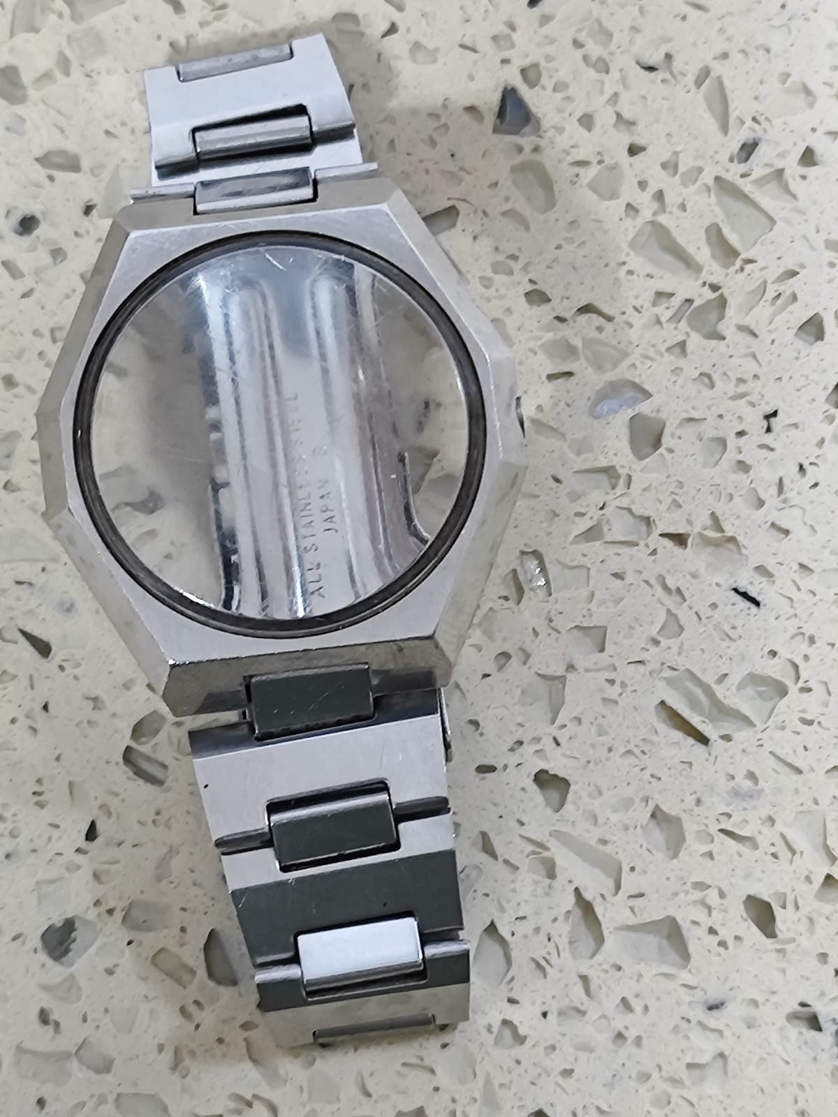 1976 Seiko BellMatic Alarm 4006-6050 Case & The bracelet only Used