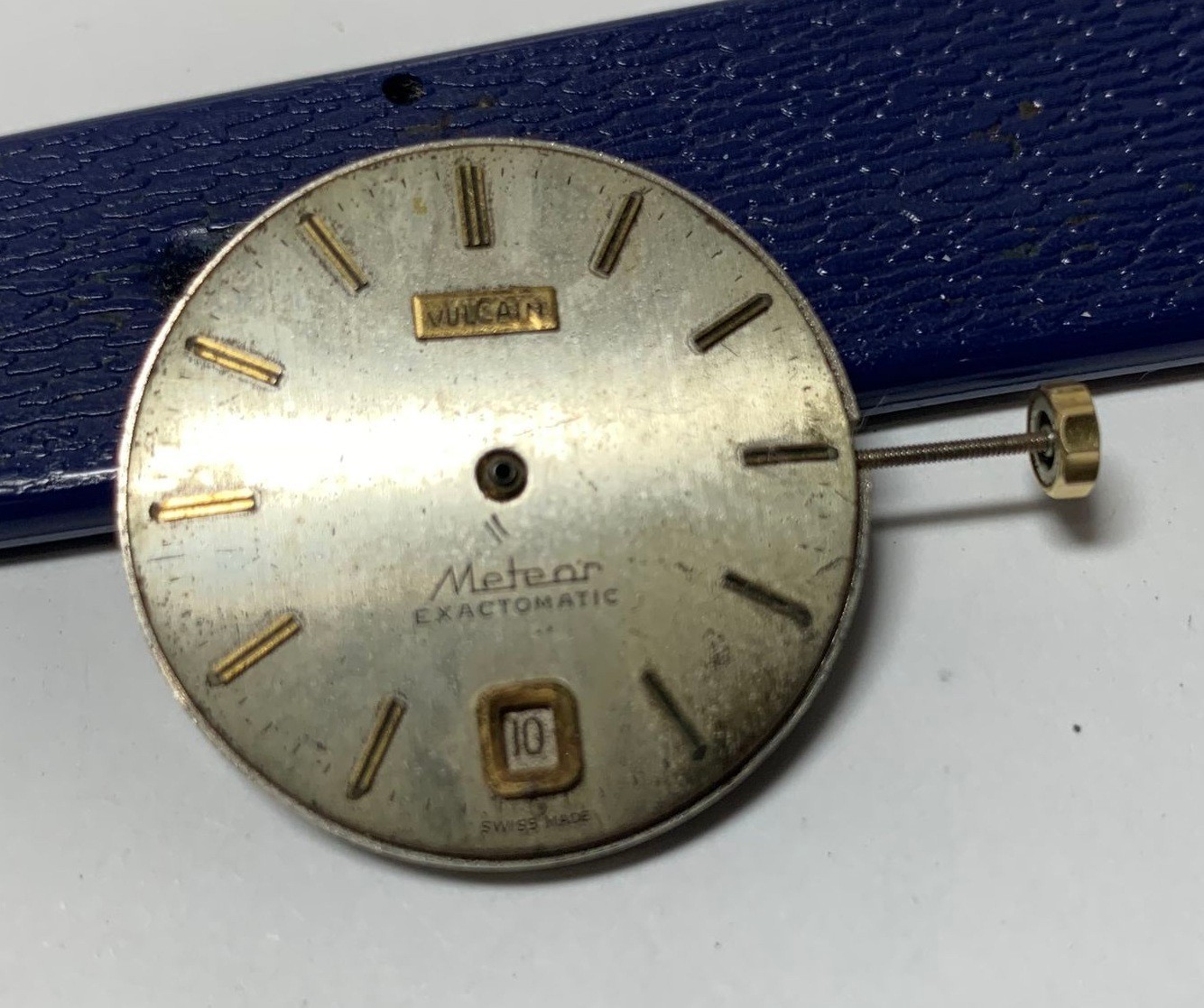 1960s Vulcain METEOR Exactomatic MSR 22 Jewels Automatic Date @6:00 Movt & Dial!