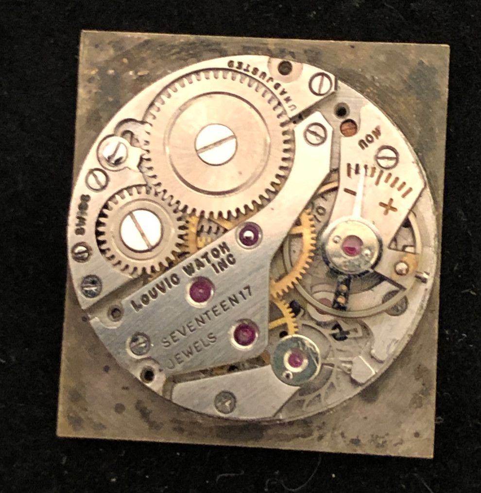 Vintage Kent Louvic Men’s Watch Movement Good Balance 17j Swiss