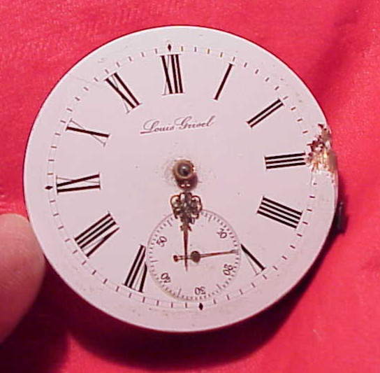 VINTAGE 45MM SWISS HUNTING LEVER SET FULL JEWELED MOVEMENT GOOD BALANCE