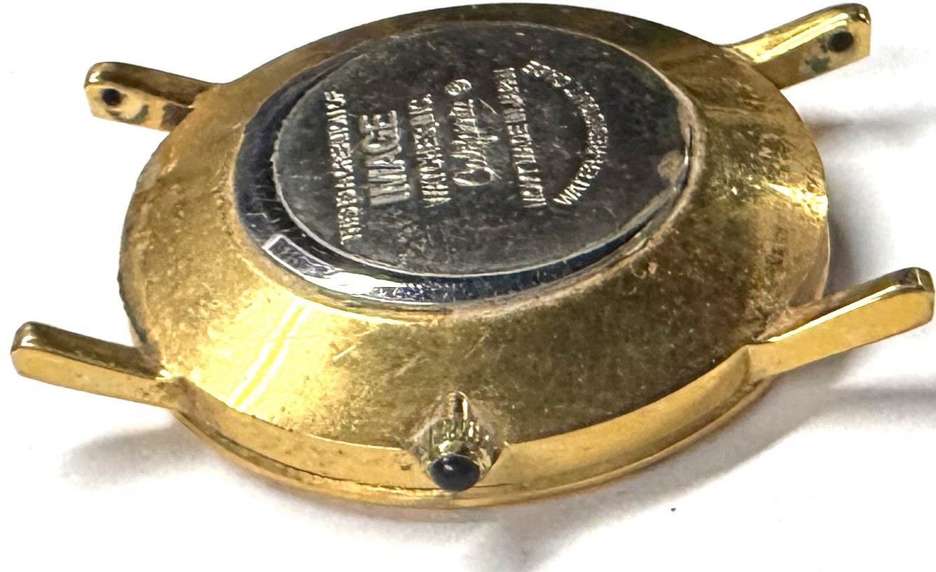 Vintage Image Watches California- Bob Grant Home Remodelers Gold Colored Watch