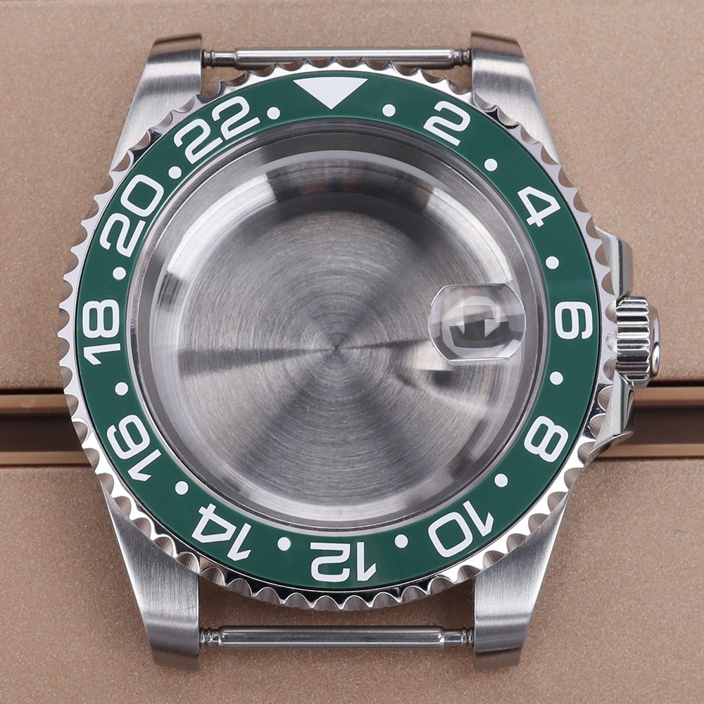 FEIYASHI 40mm Brushed Steel NH35 Watch Case Sapphire For Seiko NH35 Miyota 8215