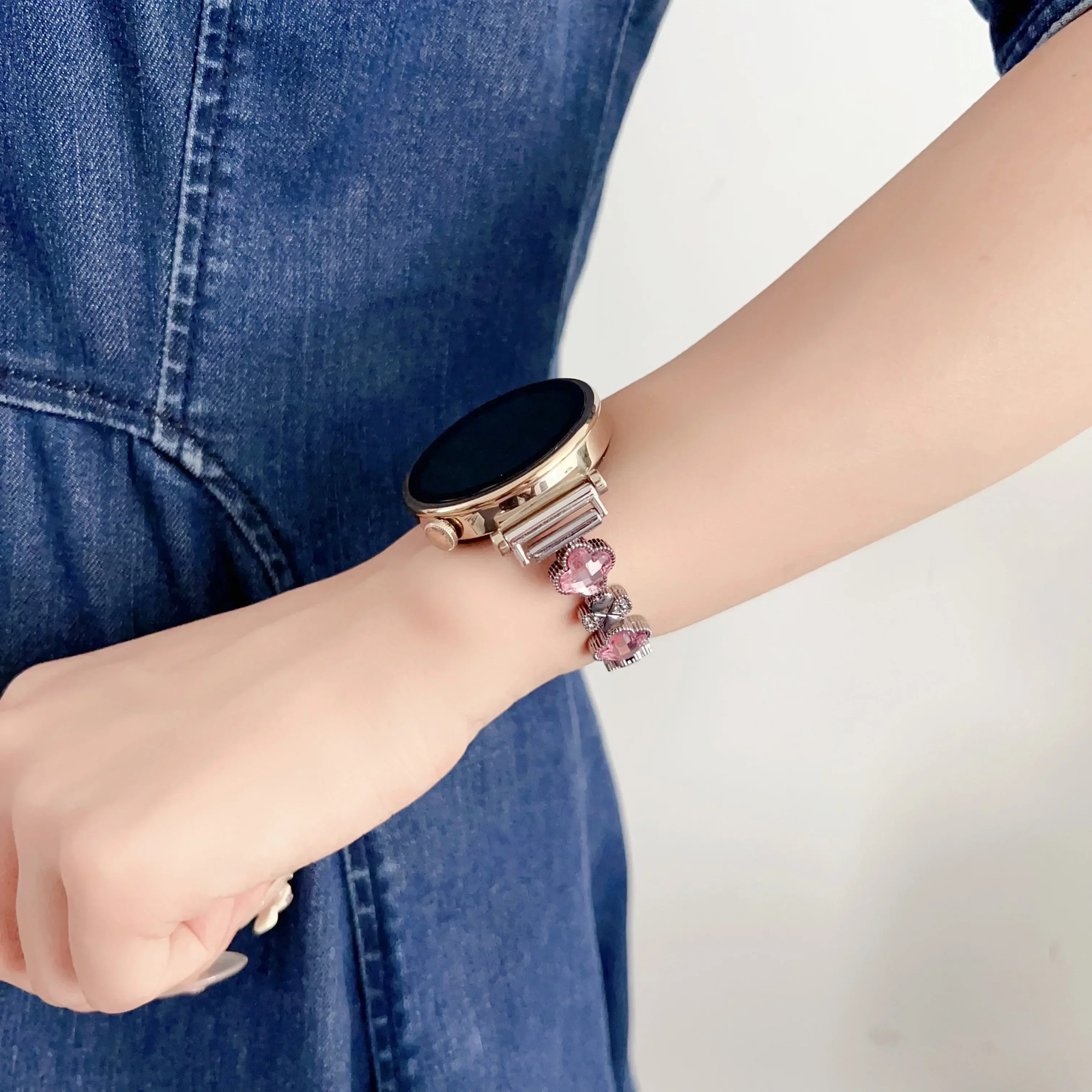 Gem Clover Diamond Metal Bracelet For Xiaomi Mi9 9 8 Pro Band Strap Replacement
