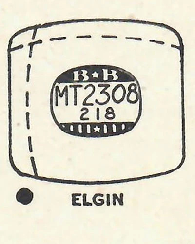 ELGIN : 4508, 4508A & 4508G – Tonneau w/Radius Corners 23.0mm x 21.8mm