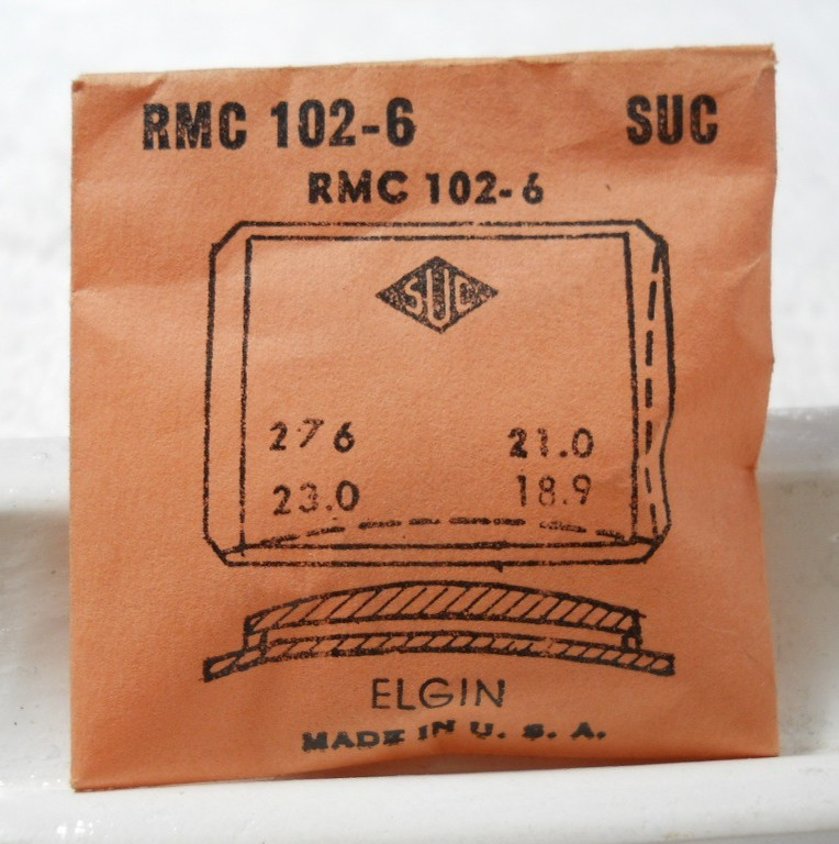SUC RMC102-6 Watch Crystal For Elgin 5575 – 27.6 x 23.0 – 21.0 x 18.9 mm Repair