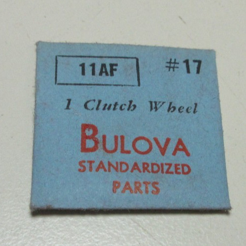 BULOVA CLUTCH WHEEL 11AF #17 WATCHMAKER REPLACEMENT PART #302