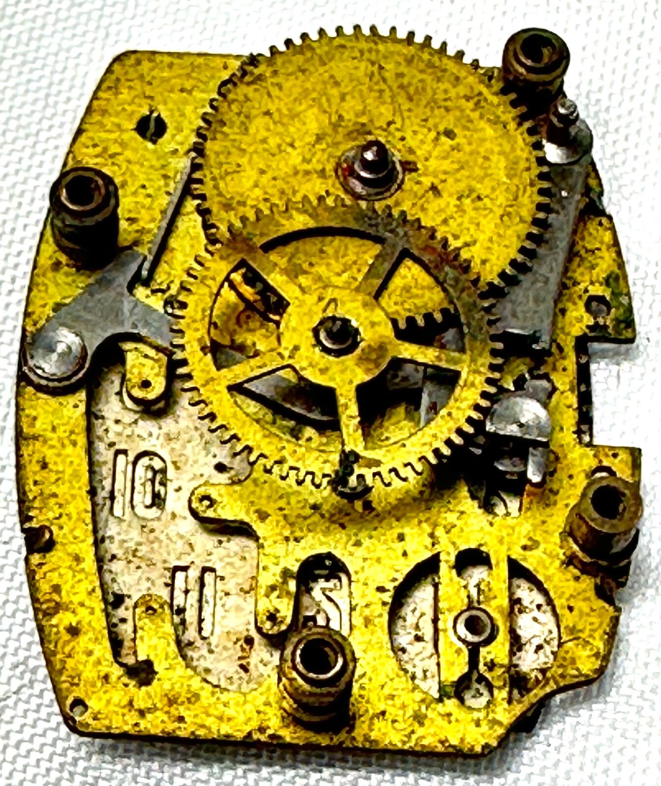 Vintage Ingraham Men’s Mechanical Watch Movement FOR PARTS ONLY 21-55