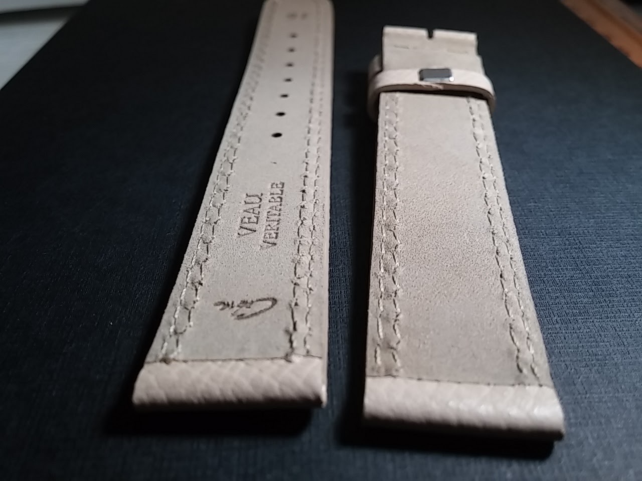COBRA Band 16/15.5mm, TAN, double stitch, Brand NEW watch strap, Genuine Leather