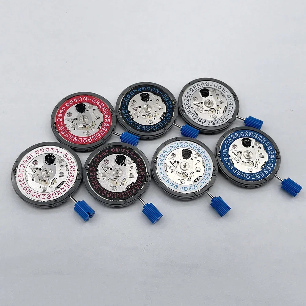 Genuine NH35 Mechanical Movement Modified Red Datewheel 3.0/3.8 Crown Modilver