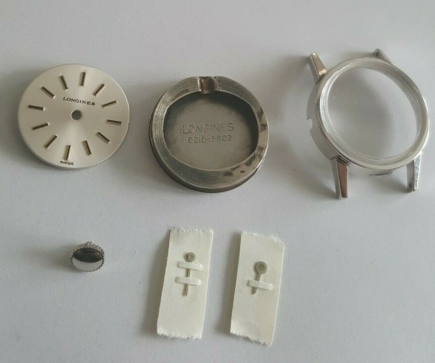 Longines Case Number 9215-5602 For Caliber 5602 + Dial + Hands + Crystal + Crown