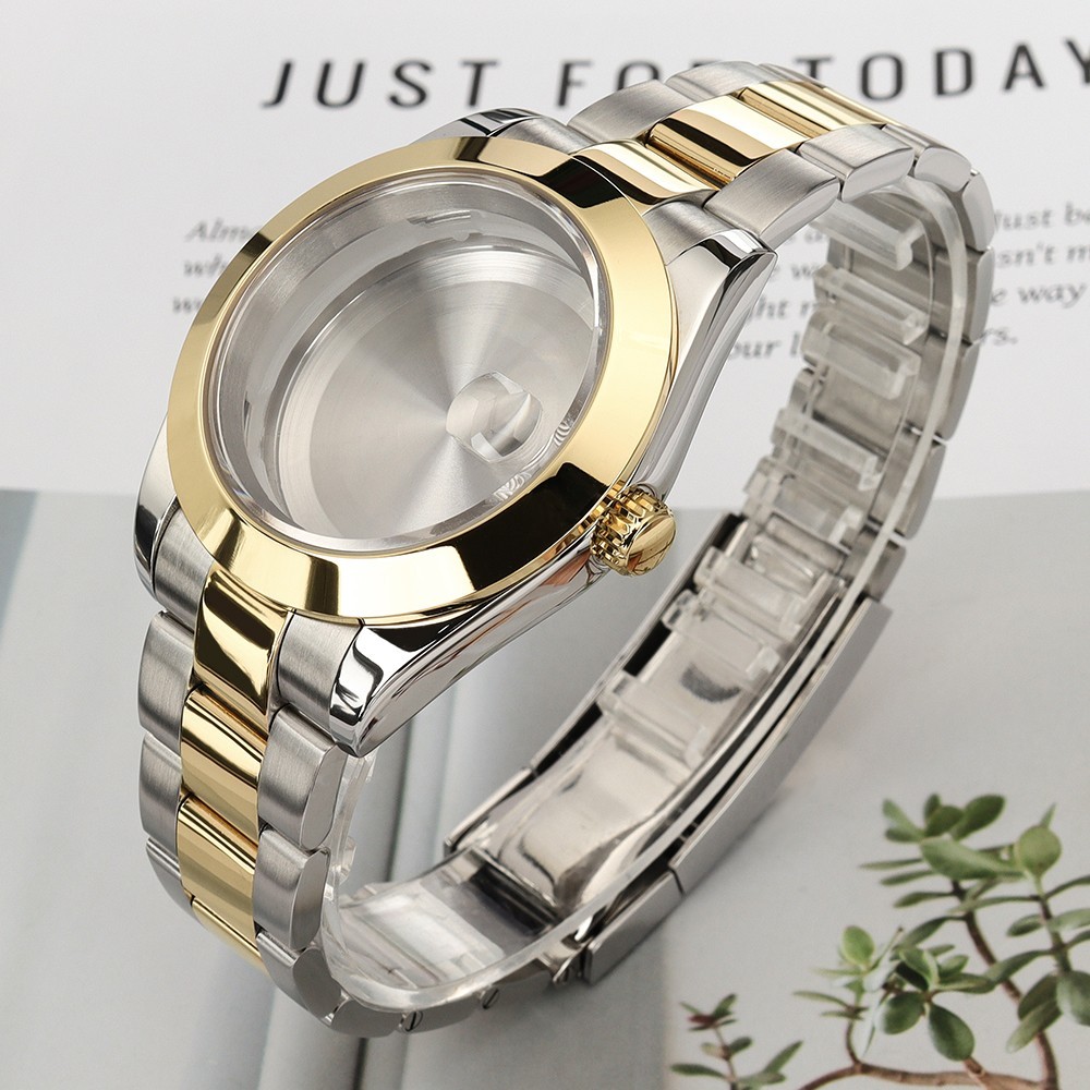 36mm/39mm Datejust Watch Case Wristband Fine Steel 10ATM For Seiko NH35 Movement