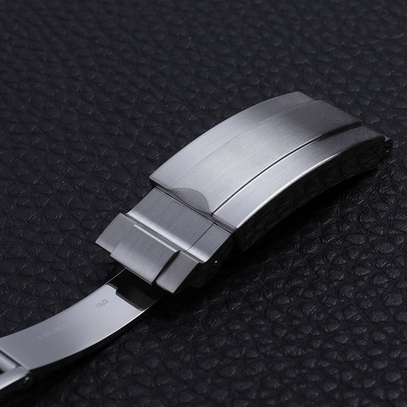 17x9mm 904L Two Tone Silver Buckle Deployment Clasp Fits Rolex Submariner 41mm
